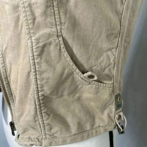 Vtg 90s Hoodie VEST Corduroy Y2K Skater GorpCore Sz S Sleeveless Zip Up UNIONBAY - Picture 6 of 15